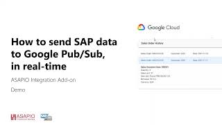 SAP Sales Order to Google Cloud PubSub [upl. by Churchill]