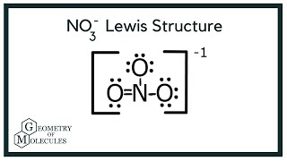 NO3 Lewis Structure Draw Lewis Dot Structure of Nitrate Ion [upl. by Elvera]