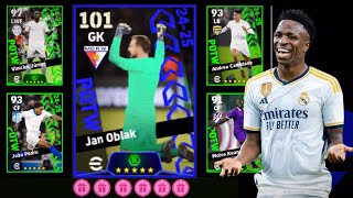 New Featured 🎁 POTW X6 Pack Opening Efootball 2025 Mobile  101 POTW Jan Oblak 🔥 [upl. by Richma]