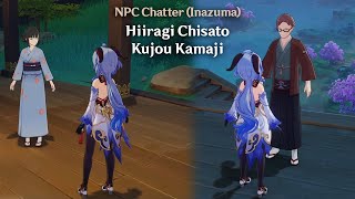 Genshin Impact  NPC Chatter  Hiiragi Chisato amp Kujou Kamaji [upl. by Esilehc]