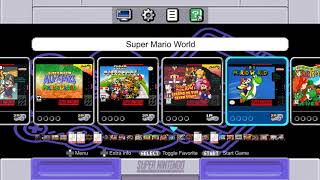 SNES Mini Classic Attract Mode Theme for Raspberry Pi 3 WIP [upl. by Ahtekal]