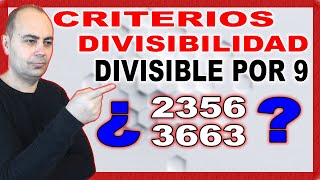 💥CRITERIOS DE DIVISIBILIDAD DEL 9 SÚPER FÁCIL 💥 Múltiplos y Divisores 💥 Primaria 31 [upl. by Holle]