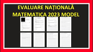 EVALUARE NATIONALA 2023 MATEMATICA MODEL REZOLVARE EXAMEN CLASA 8 MATEMATICA SUBIECTE EVALUARE 2023 [upl. by Talyah]