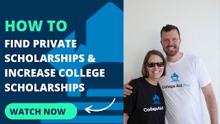 How to Find Private Scholarships amp Increase College Scholarships [upl. by Adyl620]