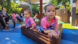 KIDS HAIR BRAIDED FOR THE FIRST TIME SIENNA AT 4 YEARS OLD FAYRAH AT 19 MONTHS  HAIR TRANSFORMATION [upl. by Seyah975]