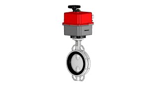 Valworx 5626 Electric Actuated Butterfly Valves Wafer Style [upl. by Groos]