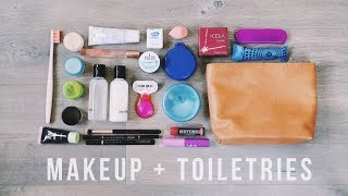 How to Pack Makeup  Toiletries in ONE BAG  Travel Hacks for the Minimalist [upl. by Shih]