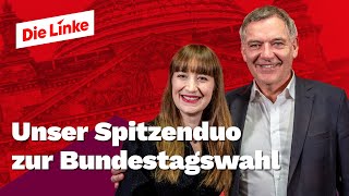 Heidi Reichinnek amp Jan van Aken Unser Spitzenduo zur Bundestagswahl [upl. by Aubrey]