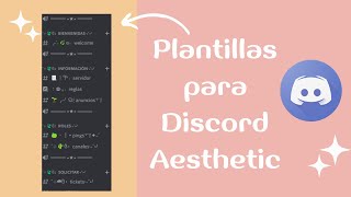 Como tener un server de DISCORD AESTHETIC con plantillas  pasasapa 21 [upl. by Suilmann]