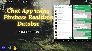 1 Introduction  Chat App  Firebase Realtime Database  React Native [upl. by Saba]