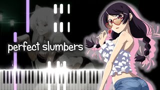 Nekomonogatari Kuro OP  perfect slumbers【Yui Horie】 Piano Tutorial [upl. by Candis445]