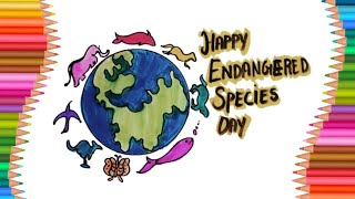 National Endangered Species Day Drawing  National Endangered Species Day Poster [upl. by Paderna]