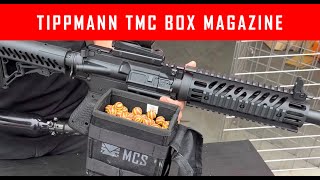 Tippmann TMC Paintball Gun Shooting Box Magazine Demo With Lok Bolt mcs [upl. by Ssilb]