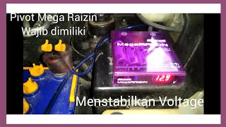 Alat pengukur Voltage  Voltage stabilizer  Pivot Mega Raizin [upl. by Acenahs]