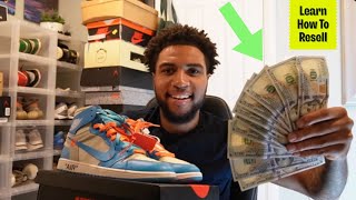 How To Easily Make Money Reselling Sneakers 2024 Cheat Code Goat app StockX Grailed [upl. by Ahsenod]