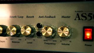 Marshall AS50D Acoustic Guitar Combo Amp Demo [upl. by Orodisi]