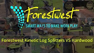 Forestwest Kinetic Log Splitters Split Australian Hardwood logsplitter firewood [upl. by Soilissav345]