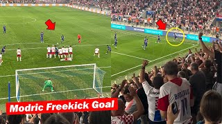 Croatia Fans Reactions to Luka Modric Free Kick Goal vs Poland [upl. by Darren]