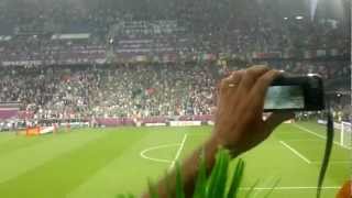 Irish National Anthem Euro 2012 Poznan [upl. by Maddy]