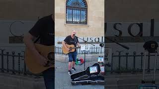 Quick clip of today’s busking Essential Songs For Busking Coldplay yellow cool songs for busking [upl. by Llerrehc]