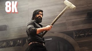 KGF 2  TOOFAN Full Video Hindi Songs in 8K  4K Ultra HD HDR 60 FPS [upl. by Nilram58]