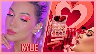 Kylie Cosmetics 2022 Valentines Collection Review amp Tutorial [upl. by Pulchi]