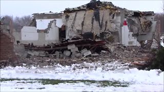 20160107 Jewett School Demolition  Evansdale Iowa  Myke Goings  KMDG [upl. by Plank]