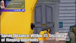 Sprint Distance Within 15 Seconds of Ringing Doorbells  Fortnitemares Quest [upl. by Nyleahs]