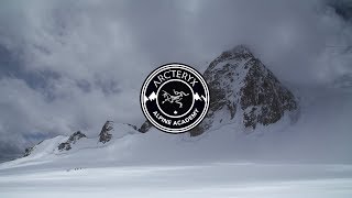 Arcteryx Alpine Academy  Crossing a Bergschrund [upl. by Elohc]