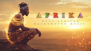 AFRIKA  Beautiful West African Music  Deep Ambient Background Music  Djembe amp Balafon Music [upl. by Lleinnad]