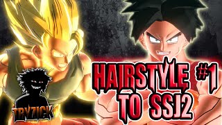 Dragonball XV  Hairstyle 1 to SSJ2  Tryzick [upl. by Sivrat]