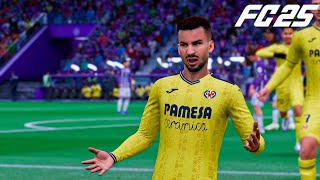 Real Valladolid Vs Villarreal  La Liga  EA SPORTS FC 25 [upl. by Armalda]