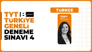 3D Türkiye Geneli Deneme Sınavı 4  TYT  B Kitapçığı Türkçe Soru Çözümleri [upl. by Vastha]