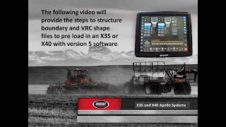 Bourgault X35X40 Consoles  Loading Boundary amp VRC Files [upl. by Tulley284]