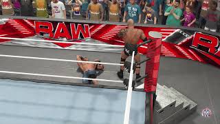 The Final Boss Dwayne Johnson call John Cena for a championship Match on WWE 2K24 Raw The Rock [upl. by Atilahs]