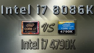 i7 8086K vs i7 4790K Benchmarks  Gaming Tests Review amp Comparison [upl. by Ala670]