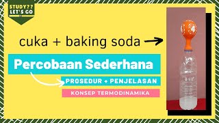 Percobaan Termodinamika Menggunakan Balon Cuka dan Baking Soda  Percobaan Fisika Sederhana [upl. by Neyu635]