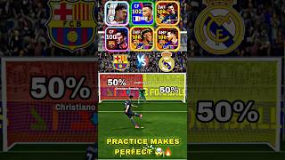 EFOOTBALL25  Real Madrid Vs Barcelona  Penalty shootout😱💥efootball efootball25penaltyfootball [upl. by Gnilhsa]