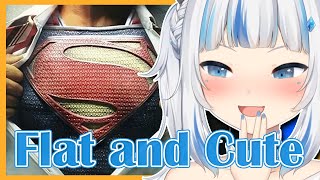 Gura Learns Something New About Superman Hololive EN [upl. by Odraude980]