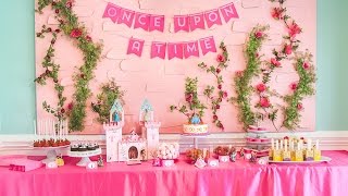 Princess Castle Backdrop Tutorial AtHomeWithNatalie [upl. by Anitsirhc]