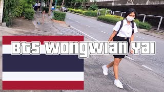 🇹🇭 4K60FPS 11 min Bangkok Walk BTS Wongwian Yai Station 🇹🇭 เดินกรุงเทพ สถานีรถไฟฟ้าวงเวียนใหญ่ [upl. by Aehtorod]