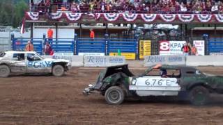 Plains Lions Club Demolition Derby HEAT 1 2010 [upl. by Ettenna397]