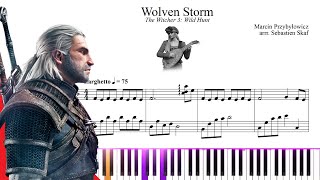 Wolven Storm  The Witcher 3 Piano cover [upl. by Alexia283]