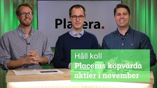 Placeras köpvärda aktier i november [upl. by Kafka]