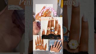 Pinteresty rings 🤌🏻🌸 reels shorts review unboxing rings meesho meesohaul meeshofinds [upl. by Bibi261]