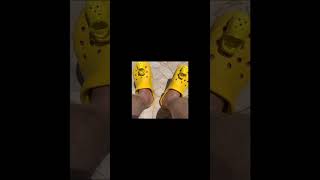 HOW BABY CROCS ARE MADE crocs crocskids yellow croclings croc funny magic jibbitz [upl. by Charley]