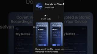 Braindump app helps you quickly record your thoughts or write notes [upl. by Uwton258]