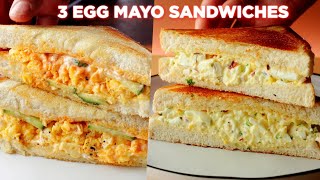 3 Easy Egg Mayo Sandwich Recipes [upl. by Merow]