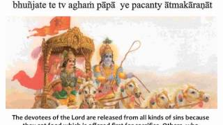 Bhagavad Gita Chapter 3  Verse 13 [upl. by Schroth]