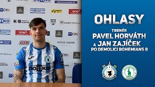 Tisková konference  Pavel Horváth a Jan Zajíček po výhře nad Bohemians B [upl. by Lorenzo666]